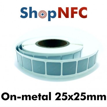On-Metal Steelwave HF 25x25mm ICODE SLIX2