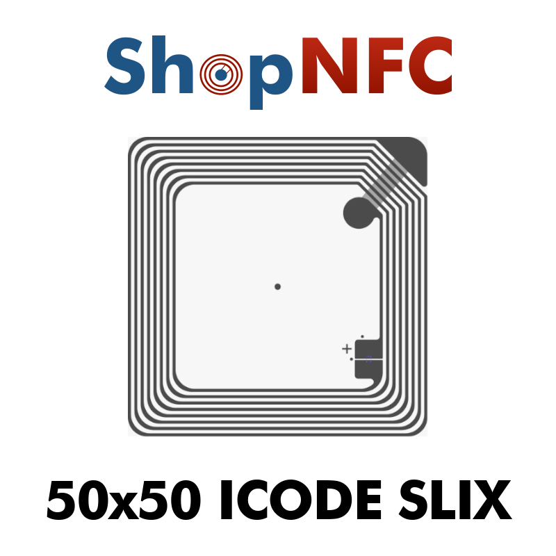 NFC Stickers ICODE SLIX 50x50mm - Shop NFC