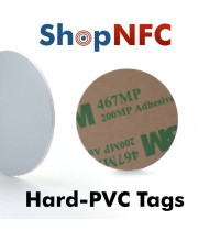 Tags NFC ICODE SLIX2 50mm adhésifs en PVC
