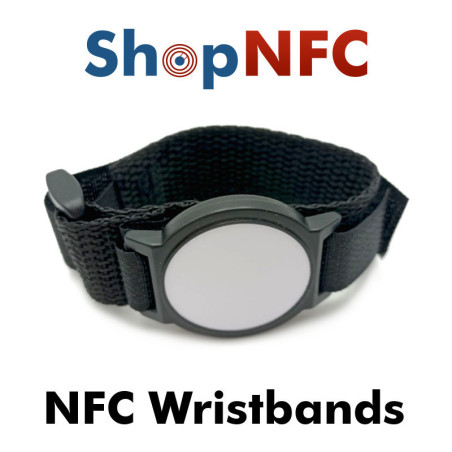 Adjustable NFC Wristbands NTAG213 with Velcro