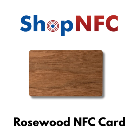 Tessere NFC in palissandro NTAG213 - Personalizzabili