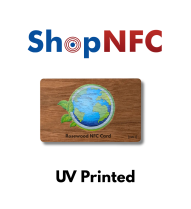 Cartes NFC en palissandre NTAG213 - Personnalisables