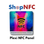 Panneau NFC adhésif en Plexiglas transparent - Imprimé UV