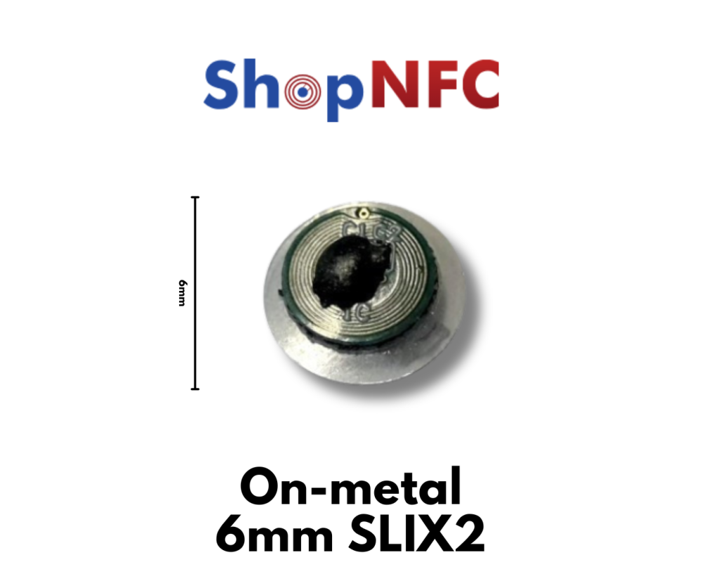 Micro-étiquette NFC Anti-métal ICODE® SLIX2 6mm