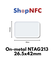 NFC On-metal Klebetags NTAG213 26,5x42mm