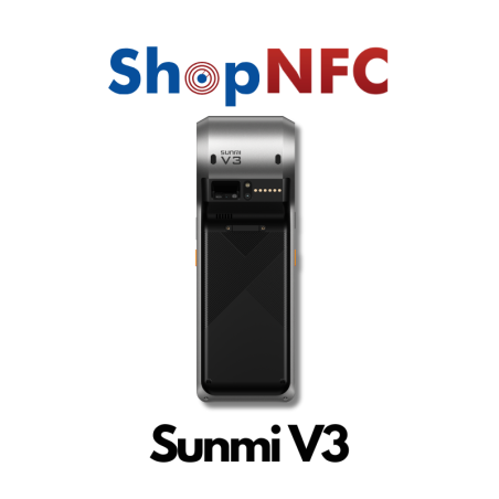 Sunmi V3, NO GMS, 58mm Printer + label printer, NFC, EU 4G, UK Adapter [REMIS À NEUF]