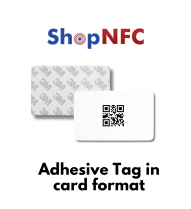 Tarjetas NFC de PVC con reverso adhesivo - Personalizables
