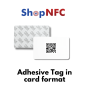 Cartes NFC en PVC avec support adhésif - Personnalisables