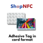 Cartes NFC en PVC avec support adhésif - Personnalisables
