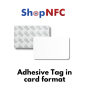 Cartes NFC en PVC avec support adhésif - Personnalisables