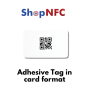 Cartes NFC en PVC avec support adhésif - Personnalisables