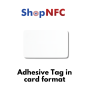 Cartes NFC en PVC avec support adhésif - Personnalisables