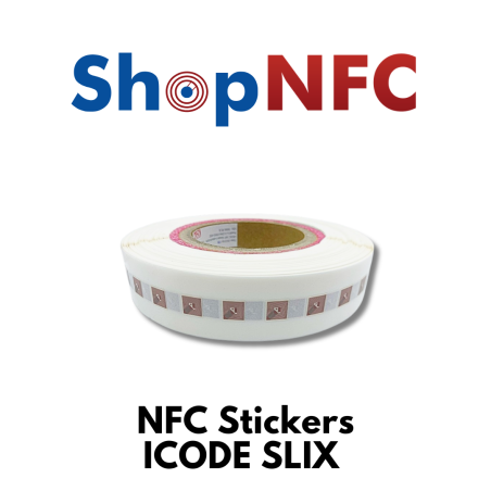 Tags NFC adhésifs ICODE SLIX 10x10mm