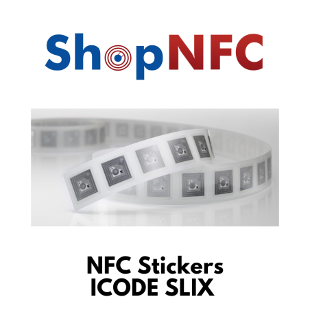 Etiqueta NFC ICODE SLIX 18x18mm adhesiva