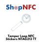 Tag NFC Tamper Loop NTAG213 TT adesivi