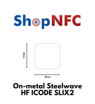 Tags NFC Anti-métal ICODE SLIX2 Steelwave HF IP68 25x25mm