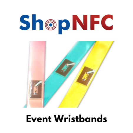 Disposable NFC Wristbands NTAG21x - Slim - Customizable