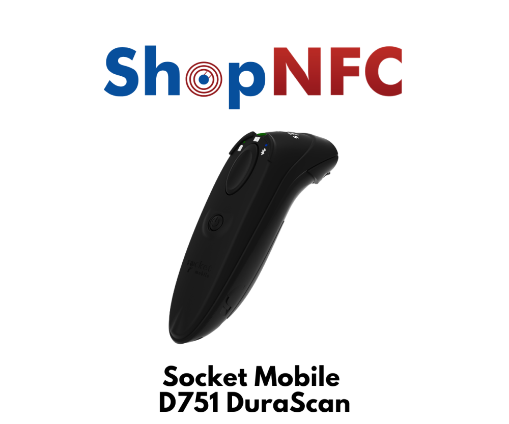 Socket Mobile D751 DuraScan - Professional Bluetooth HF RFID & NFC Scanner IP54