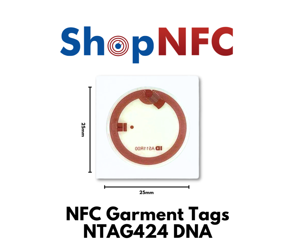 Flexible NFC Tags NTAG424 DNA aus PET 25mm