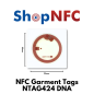 NFC Garment Tags NTAG424 DNA in flexible PET 25mm