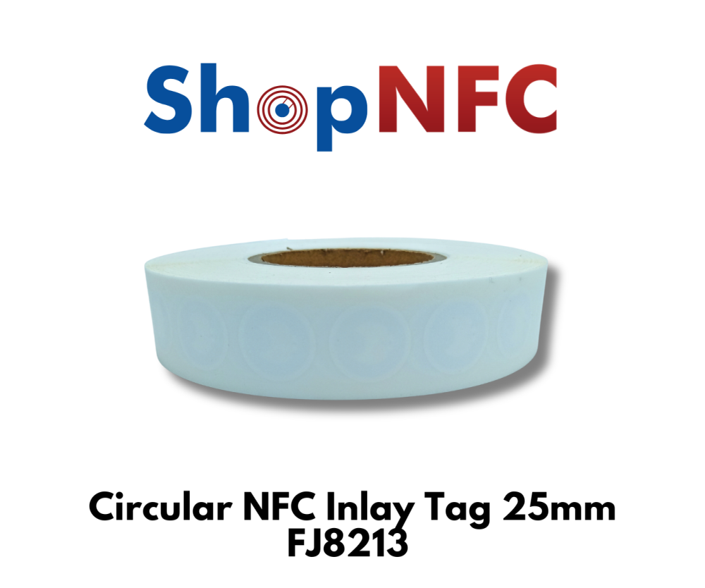 NFC Stickers FJ8213 25mm round - ISO 14443-A 144 byte