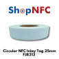 NFC Stickers FJ8213 25mm round - ISO 14443-A 144 byte