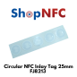 NFC Stickers FJ8213 25mm round - ISO 14443-A 144 byte