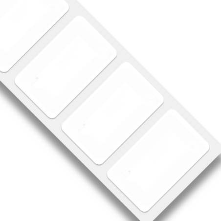 Weiße NFC-Aufkleber ICODE SLIX2 49x81mm