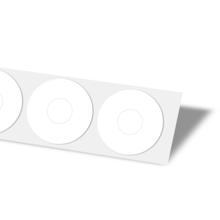 NFC weiße Klebetags SLIX2 40mm Smartrac Bullseye