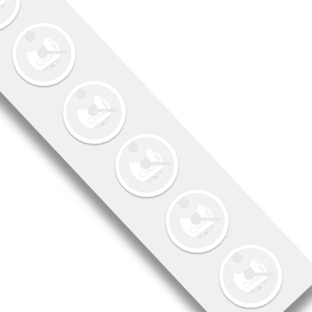 Etiqueta NFC NTAG213 22mm blanca adhesiva - AD Circus