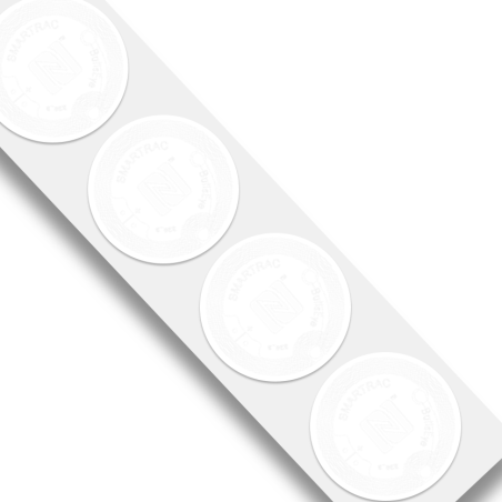 NFC weiße Klebetags NTAG213 38mm Smartrac Bullseye