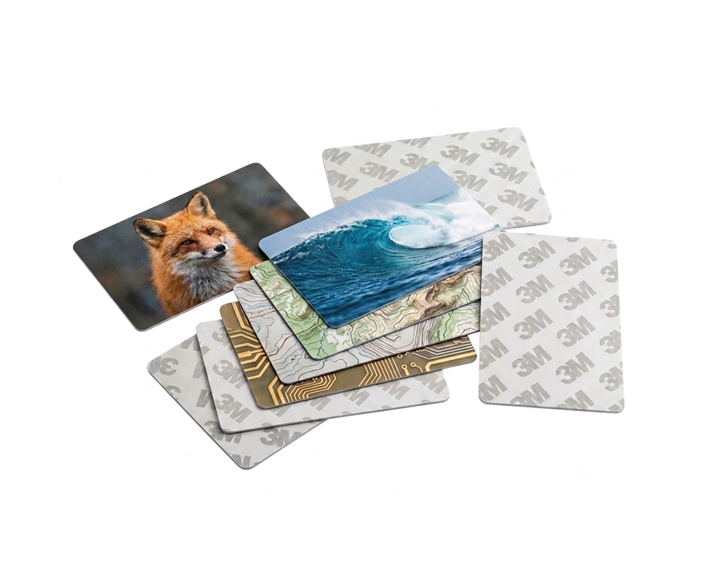 NFC Card in PVC with adhesive background - Customizable NFC Card in PVC with adhesive background - Customizable
