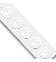 Etiqueta NFC Antimetal NTAG213 redonda adhesiva 22mm