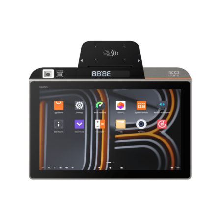 SUNMI D3 Mini - Android Desktop POS - NO GMS, stampante da 80 mm, cavo UE
