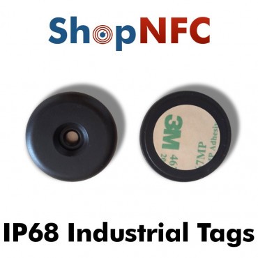 Tag NFC industriali IP68 NTAG213/6 schermati 34mm