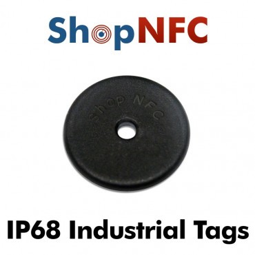 Industrial IP68 NFC Disc NTAG213 antimetal 22mm