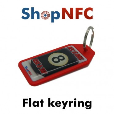 Flat NFC Keyring - Resin Coated